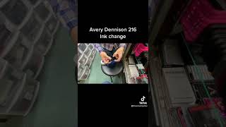 How to change ink cartridge in Avery Dennison 216 price gun [upl. by Haskel]