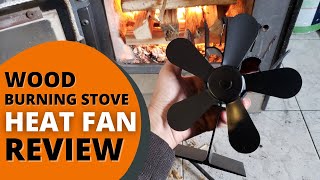 Wood Burning Stove Heat Fan Review Thermo Electric Heat Powered Fan [upl. by Nirrac]