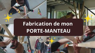 Fabrication dun portemanteau en bois✨ [upl. by Felita]