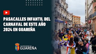 Pasacalles Infantil del Carnaval de este año 2024 en Guareña [upl. by Otecina647]