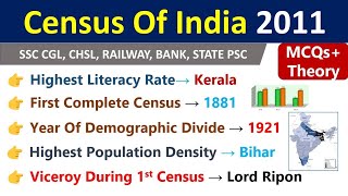 Census 2011  जनगणना 2011  Most Important Questions Of Census 2011  Census 2011 MCQs  Census Gk [upl. by Ponzo997]