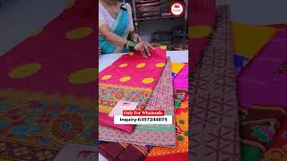 cottan saree manufacturer  cottan saree wholesaler  kerala wholesale market saree kerala shorts [upl. by Imyaj205]