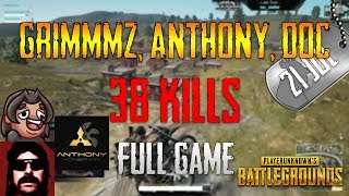 PUBG  Anthony Grimmmz and Doc  38 Kills  Jul 21 Full game [upl. by Baecher878]