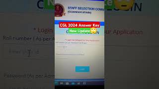 CGL 2024 Answer KeyNew Update ssc ssccgl cgl2024 cglanswerkey newupdate [upl. by Ekenna]