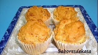 Muffins de jamón y queso [upl. by Viridi]