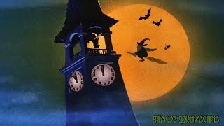 A Spooky Night in Halloween Town 👻 Vintage Halloween Oldies music  reverb 🎃 spooky sounds ASMR [upl. by Odlanor]