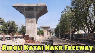 Airoli Katai Naka freeway latest update 2024  Parsik tunnel  Shilphata katai Naka freeway [upl. by Hares]