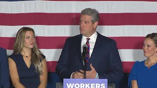 Tim Ryan speaks to supporters after GOP opponent JD Vance voted into US Senate [upl. by Spiros]