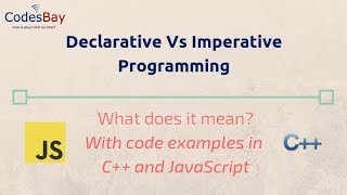 Declarative Vs Imperative Programming  What does it Means [upl. by Rossi]