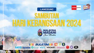 PENUH Perbarisan Dan Perarakan Sambutan Hari Kebangsaan 2024  31 Ogos 2024 [upl. by Manville]