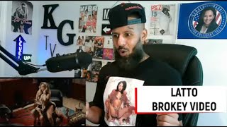 BIG LATTO  BROKEY MUSIC VIDEO REACTION [upl. by Ebarta]