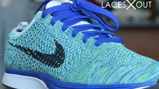 4 Ways to Lace Your quotNike Flyknitquot Sneakers  Lace Swaps  Tutorial [upl. by Norel]