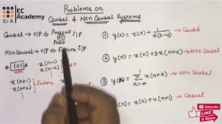 102 PROBLEMS on causal and non causal systems  EC Academy [upl. by Cecil]