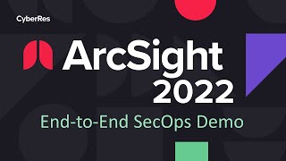 ArcSight 2022 EndtoEnd SecOps Demo [upl. by Ilatan]