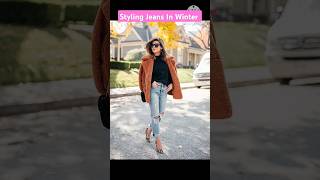 Jeans for winter ytshorts viralvideo winterwear jeanswinterfashion [upl. by Talmud421]