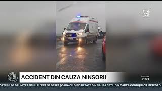 În nordul țării ninge Pe drumurile naționale se circulă în condiții de iarnă [upl. by Aidnac640]