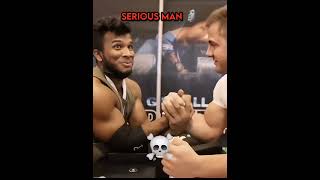 Arm wrestling Levan vs Irakli  armwrestling levansaginashvili edit shorts [upl. by Tristas949]