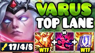 Theres a reason why Tank Varus top has the HIGHEST win rate right now [upl. by Carthy71]