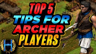 Top 5 Tips For Archer Players  Aoe2 [upl. by Denzil]