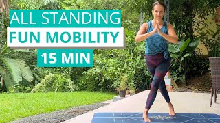 Standing Full Body Mobility Workout  Beginner  Knee amp Wrist Friendly [upl. by Nylkcaj]