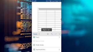 Criando uma tabela no Word pelo celular [upl. by Whitney]