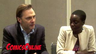 The Walking Dead  Interview with David Morrissey and Danai Gurira [upl. by Noved]