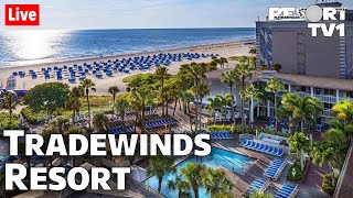 🔴Live Tradewinds Island Grand Resort  St Pete Beach Live Stream Tour [upl. by Cortie]