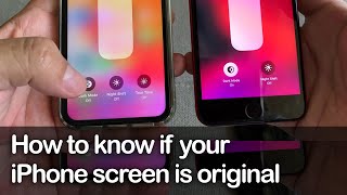 How to know if your iPhone screen is original  Apple Trade in program  True Tone Display [upl. by Hephzipa726]