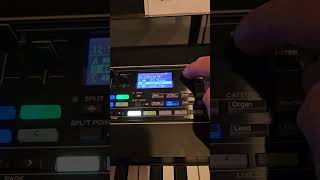 Yamaha CK88  using FC7 Expression pedal to control Cutoff [upl. by Idnis21]