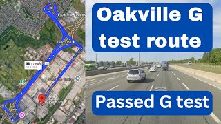 Oakville G test route I Oakville Drive Centre G Road Test I Passed G test I Test route google link [upl. by Nagirrek946]