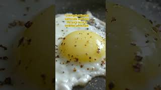 all about patience Low and slow for a golden unbroken yolk and crispy whites” cookwithmefyp [upl. by Ayikahs]