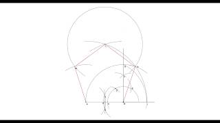 Costruzione del pentagono dato il lato [upl. by Ahsital]