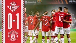 Through To The QuarterFinals 🙌  Real Betis 01 Manchester United  Highlights [upl. by Helfand265]