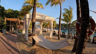 The Royal Sea Aquarium Resort  Walkthrough of the grounds  Curaçao [upl. by Owiat]