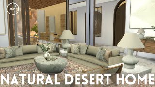 NATURAL DESERT HOME  Sims 4  CC SPEED BUILD  CC List [upl. by Mollee253]