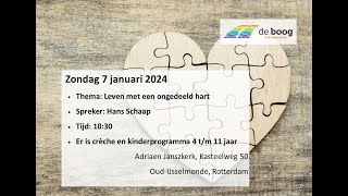 Adriaen Janszkerk  Kerkdienst 7 januari 2024 [upl. by Nahsar]