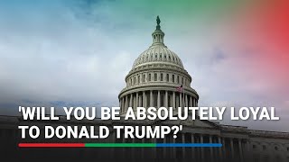 As Trump nominations flow members of Congress warn about candidates  ABS CBN News [upl. by Micheal]