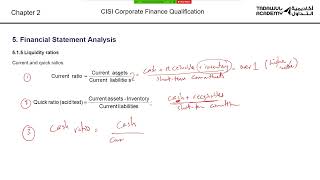 CISI Corporate Finance Technical Foundations Chapter 2 Part 2 [upl. by Ecnahc]