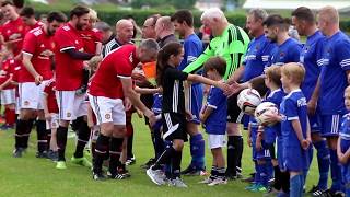 Ruthin V Man United players entering pitch [upl. by Rafaelia]