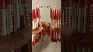 True Lips Lip Liner Review  Meesho Lipliner 👄🎨 [upl. by Melentha]