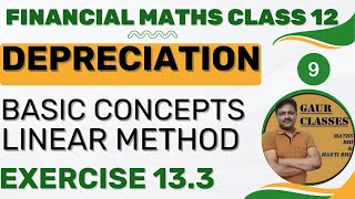 Depreciation  Linear Method  Ex 132  Financial mathematics  Applied Maths  CA Foundation [upl. by Rysler700]