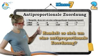 Antiproportionale Zuordnung  Klasse 7 ★ Übung 2 [upl. by Beitris778]