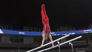 Xander Hong  Parallel Bars  2023 Xfinity US Championships  Junior Men Day 2 [upl. by Eineeuq726]