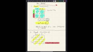 The Box Method for FactoringPractice Problems Algebra Review Video 1 [upl. by Claudette169]