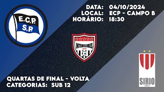 Esporte Clube Pinheiros X Esporte Clube Sirio  Interclubes Sub 12  Quartas de Final  Volta [upl. by Ahsienak]