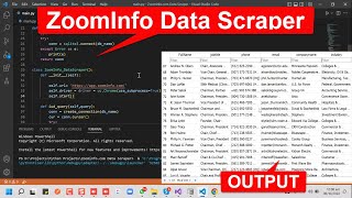 ZoomInfo Data Scraper  Extract Leads without getting blocked  ZoomInfo Data Scraping BotTool [upl. by Alla950]