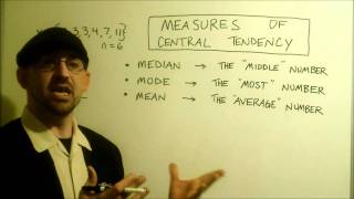 Measures of Central Tendency [upl. by Eimmelc646]