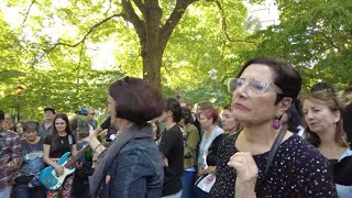 Watching The Wheels John Lennons 84th Birthday at Strawberry FieldsNYC 100924 [upl. by Sirak]