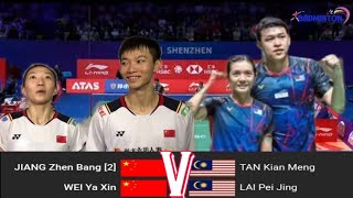 Jiang Zhen BangWei Ya Xin CHN vs Tan Kian MengLai Pei Jing  MAS  R32 Li Ning China Masters24 [upl. by Atekihc841]