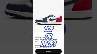 Air Jordan 1 Low OG Gym Red amp Midnight Navy Cop Or Drop jordan1 jordans sneakers [upl. by Jahncke471]